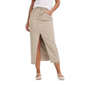 Universal Thread Beige Patterned Maxi Skirt